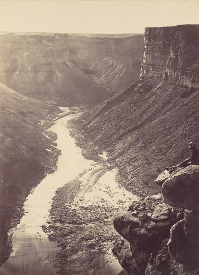 Grand Canyon, Colorado River, in der Nähe von Paria Creek, Blick nach Westen, 1872 von William H. Bell