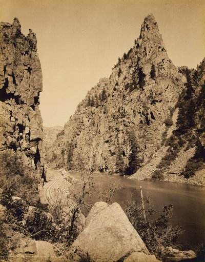 Currecanti Needle, Schwarzer Canyon des Gunnison von William H. Jackson