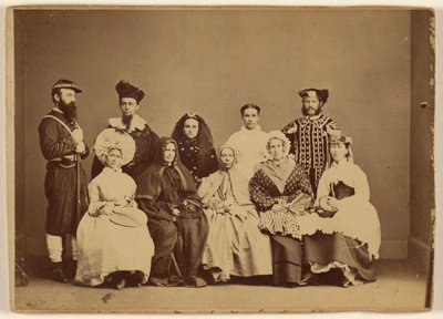 Maskenballbild 18. Februar 1868 - Friendship Hall Phila. von William H. Rhoades