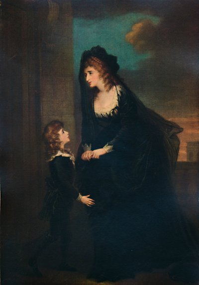 Mrs. Siddons und ihr Sohn in der Tragödie von Isabella, 1784, 1935 von William Hamilton