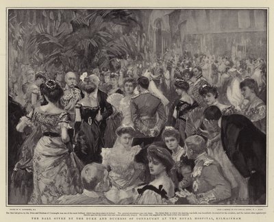 Der Ball, gegeben vom Herzog und der Herzogin von Connaught im Royal Hospital, Kilmainham von William Hatherell