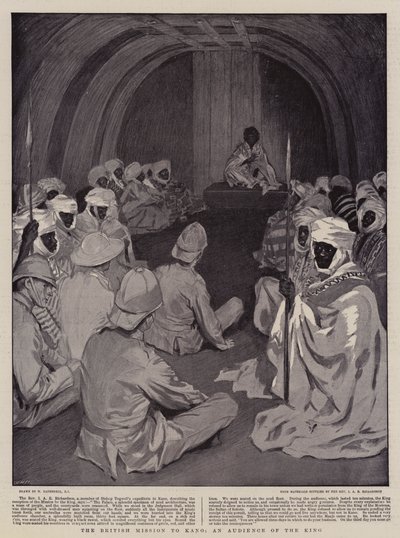 Die britische Mission nach Kano, eine Audienz beim König von William Hatherell