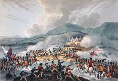 Schlacht von Bidassoa, 9. Oktober 1813: graviert von Daniel Havell von William Heath