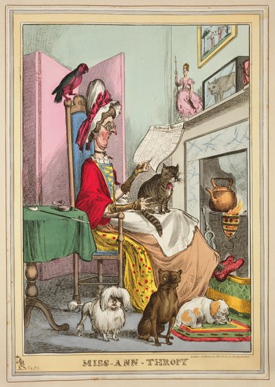 Miss-Ann-Thropy, veröffentlicht von Thomas McLean, London von William Heath