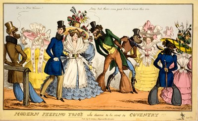 Moderne Peeping Toms, die es verdienen, nach Coventry geschickt zu werden, ca. 1829 von William Heath
