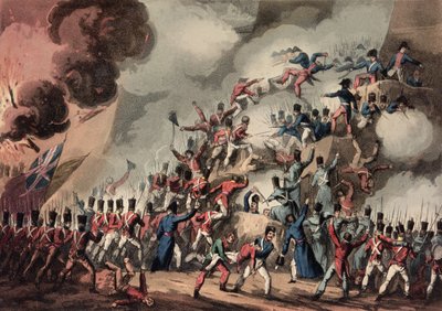 Sturm auf St. Sebastian, 31. August 1813, graviert von Thomas Sutherland von William Heath