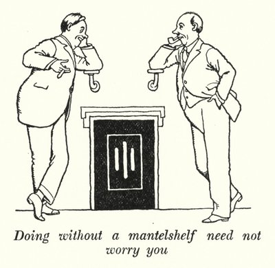 Ohne Kaminsims auszukommen, muss Sie nicht beunruhigen von William Heath Robinson