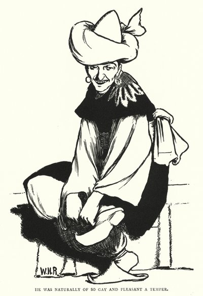Er war von Natur aus so fröhlich und angenehm (Gravur) von William Heath Robinson