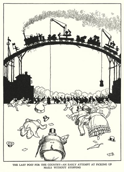 Illustration für Railway Ribaldry von W Heath Robinson von William Heath Robinson