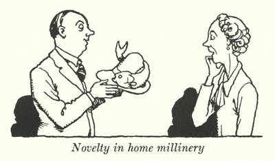 Neuheit in der Heim-Millinerie (Litho) von William Heath Robinson