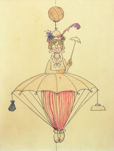 Das persönliche Luftreisesystem für Damen von William Heath Robinson