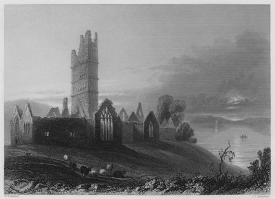 Abtei von Moyne (Stich) von William Henry (after) Bartlett