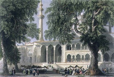Yeni Djami oder Moschee der Sultana Valide, Istanbul, graviert von J.C. Varrall, ca. 1850 von William Henry (after) Bartlett