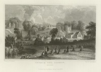 Church End, Dunmow, Essex von William Henry Bartlett