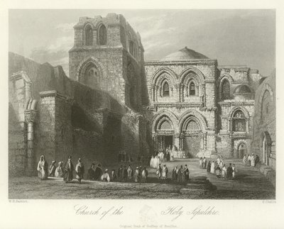 Kirche des Heiligen Grabes, Jerusalem von William Henry Bartlett