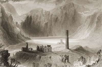 Glendalough, County Wicklow, Irland, aus 