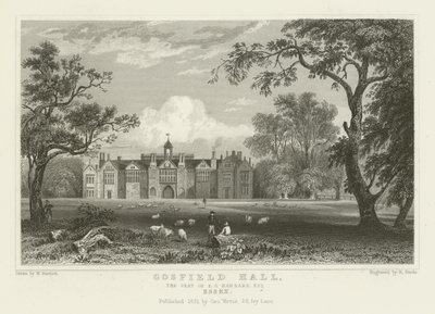 Gosfield Hall, der Sitz von E.G. Barnard, Esquire, Essex von William Henry Bartlett