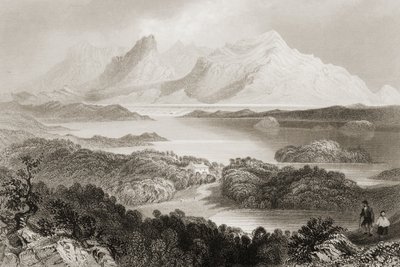 Lake Garromin, Connemara, County Galway, aus 