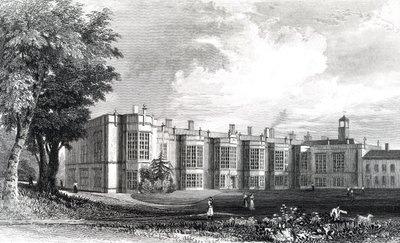 New Hall, bei Chelmsford, Essex, graviert von William Watkins, ca. 1832 von William Henry Bartlett
