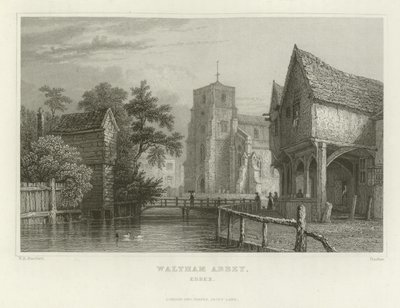 Waltham Abbey, Essex von William Henry Bartlett