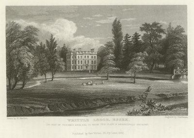 Writtle Lodge, Essex, der Sitz von Vicesimus Knox, Esquire von William Henry Bartlett