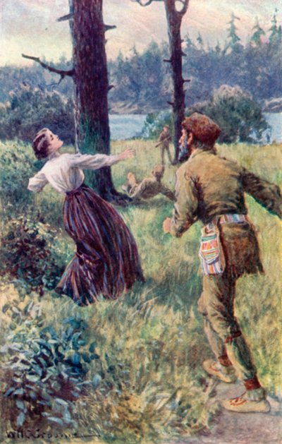 Ein durchdringender Schrei hallte durch die Wiese von William Henry Charles Groome