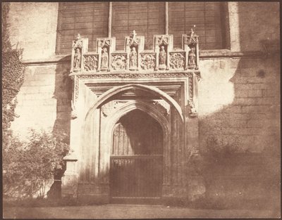 Eine alte Tür im Magdalen College, Oxford von William Henry Fox Talbot