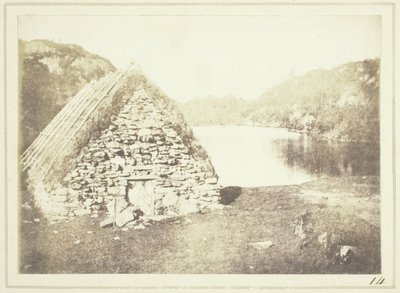 Hütte in den Highlands am Ufer des Loch Katrine von William Henry Fox Talbot