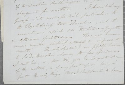 Signierter Brief von William Henry Fox Talbot an James David Forbes, 1839 von William Henry Fox Talbot