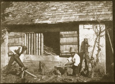 Die Holzfäller, 1845 von William Henry Fox Talbot