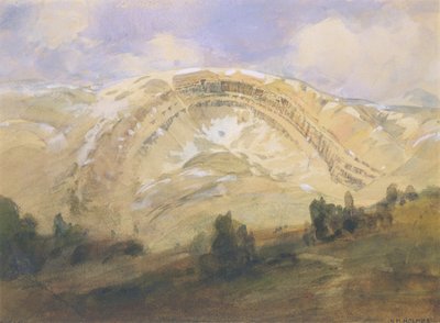 Gefaltete Schichten, ein Großes Geologisches Gewölbe, Colorado von William Henry Holmes