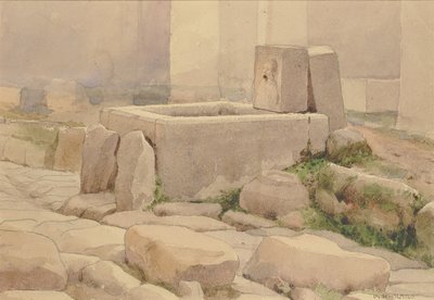Pompejanischer Brunnen und Pferdetränke, 1880 von William Henry Holmes