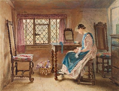 Vorbereitung auf den Sonntag, ca. 1832 von William Henry Hunt