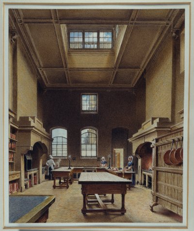 Die Küche in Chatsworth, ca. 1830 von William Henry Hunt