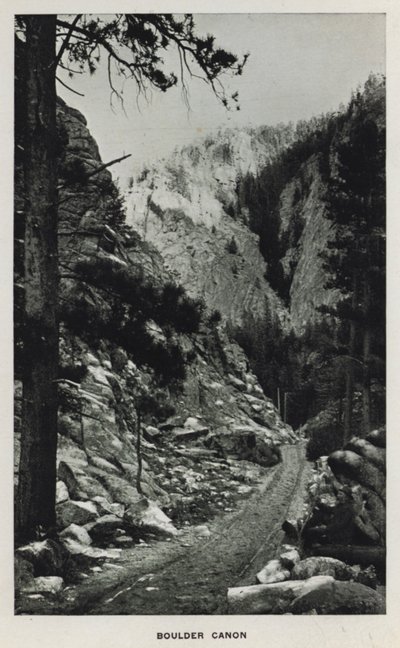 Canyons von Colorado: Boulder Canon von William Henry Jackson
