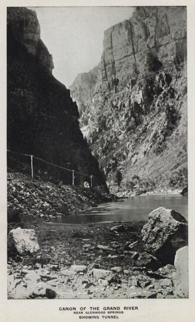 Canyons von Colorado: Canon des Grand River, nahe Glenwood Springs, Tunnelansicht von William Henry Jackson