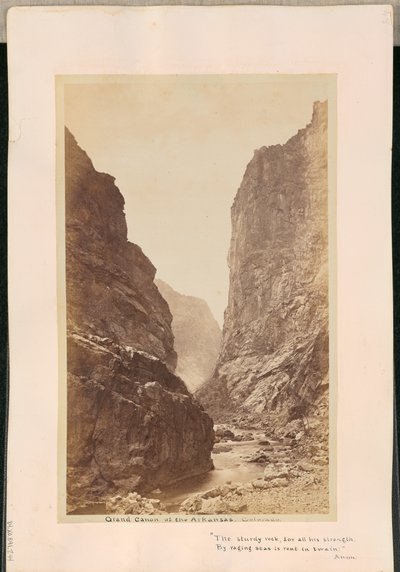 Grand Canyon des Arkansas, Colorado von William Henry Jackson