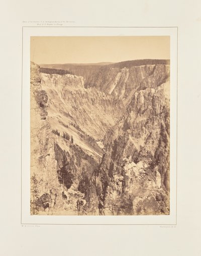 Der Große Canyon, eine Meile unterhalb der Wasserfälle von William Henry Jackson