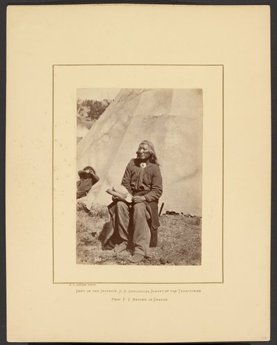 [Washakie oder Schießt den Büffel im Lauf, Shoshone, Wind River Mountains, Wyoming] von William Henry Jackson