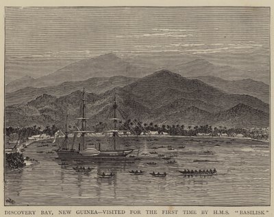 Discovery Bay, Neuguinea, zum ersten Mal besucht von HMS Basilisk von William Henry James Boot