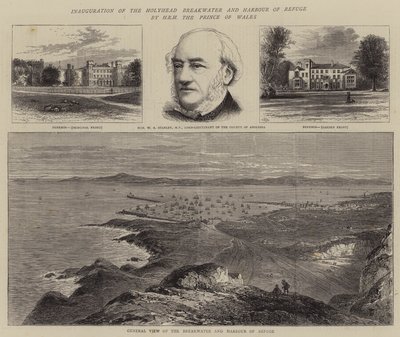 Einweihung des Holyhead-Wellenbrechers und Hafens durch HRH den Prinzen von Wales von William Henry James Boot