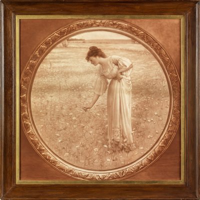 Feldblumen (fotografische Reproduktion in Sepia) von William Henry Margetson