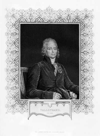 Charles Maurice de Talleyrand-Perigord, französischer Diplomat, 19. Jahrhundert von William Henry Mote
