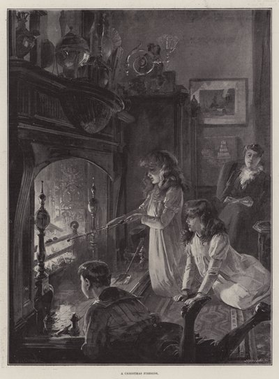 Ein Weihnachtskamin von William Heysham Overend