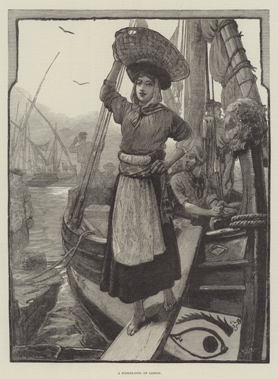 Ein Fischer-Mädchen aus Lissabon von William Heysham Overend