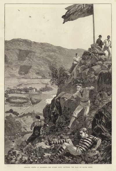 Athletische Sportarten in Grasmere von William Heysham Overend