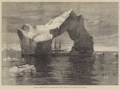 Gigantischer Eisberg, gesehen von den arktischen Schiffen von William Heysham Overend