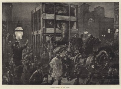 Jumbos Reise zu den Docks von William Heysham Overend