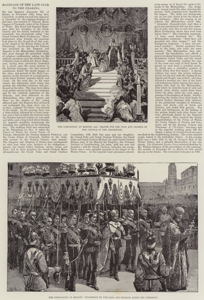 Hochzeit des verstorbenen Zaren mit der Zarin von William Heysham Overend