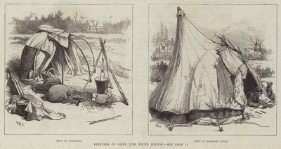 Skizzen des Zigeunerlebens rund um London von William Heysham Overend